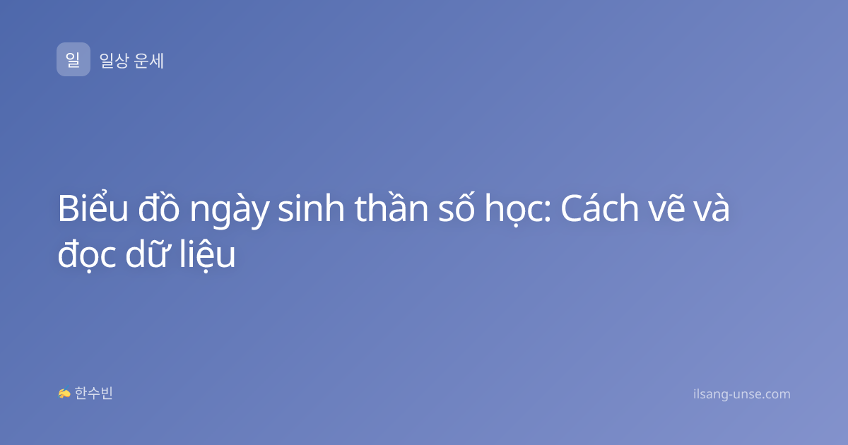 Biểu đồ ngày sinh thần số học: Cách vẽ và đọc dữ liệu